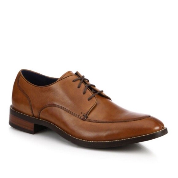 Cole Haan Lenox Hill Split Toe Oxford Shoes C11629 Mens Brown Sz 10.5 M Leather - Picture 1 of 11